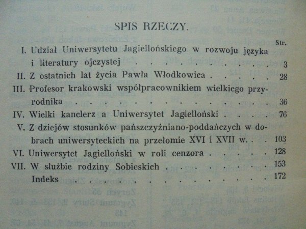 Henryk Barycz • Szkice z dziejów Uniwersytetu Jagiellońskiego [Biblioteka Krakowska 80]