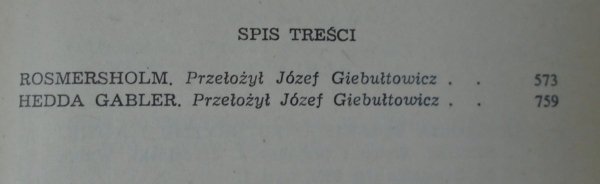 Henryk Ibsen • Wybór dramatów część 2.