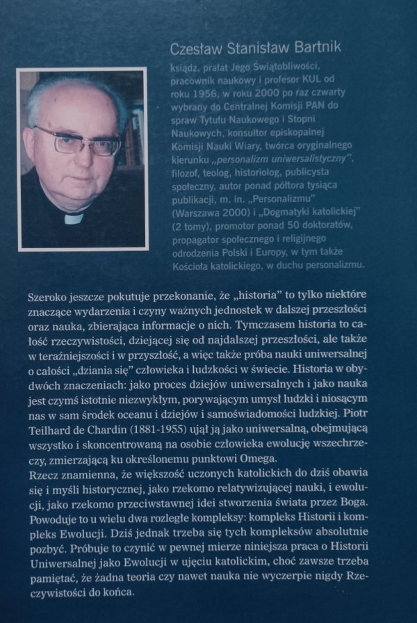 Czesław Stanisław Bartnik Teilhardyzm jako historia uniwersalna