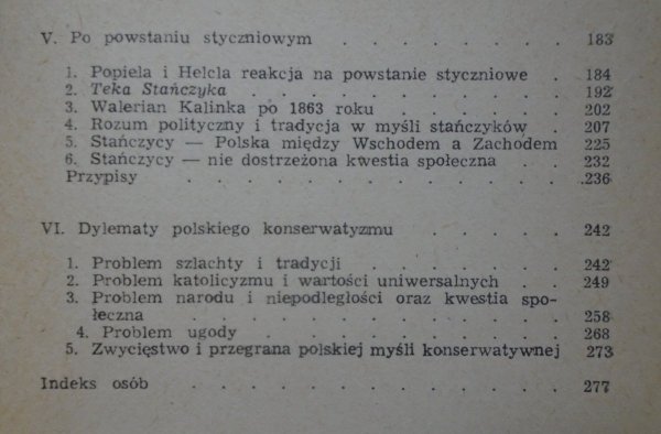 Marcin Król Konserwatyści a niepodległość. Studia nad polską myślą konserwatywną XIX wieku