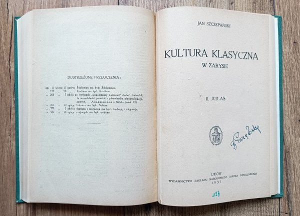 Jan Szczepański Kultura klasyczna w zarysie. Tekst + Atlas
