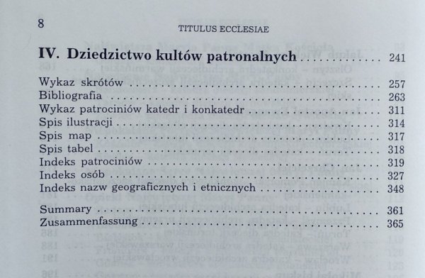 Aleksandra Witkowska • Titulus ecclesiae. Wezwania współczesnych kościołów katedralnych w Polsce