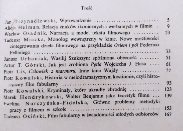 red. Jan Trzynadlowski Problemy teorii dzieła filmowego