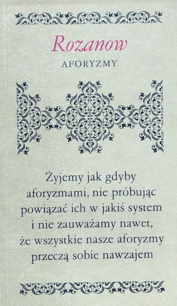 Wasilij Rozanow • Aforyzmy