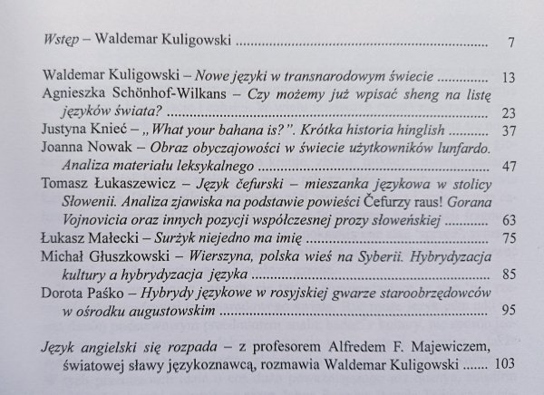 Nowe języki. Studia z zakresu kreolizacji języków i kultur