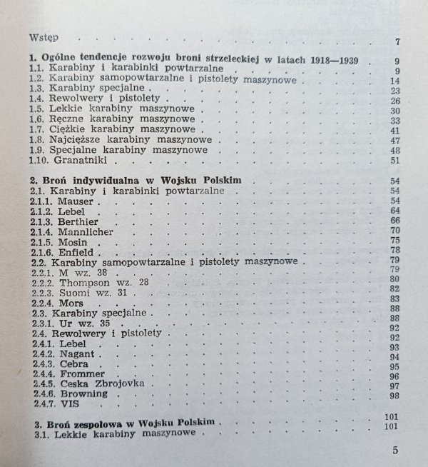 Andrzej Konstankiewicz Broń strzelecka Wojska Polskiego 1918-39