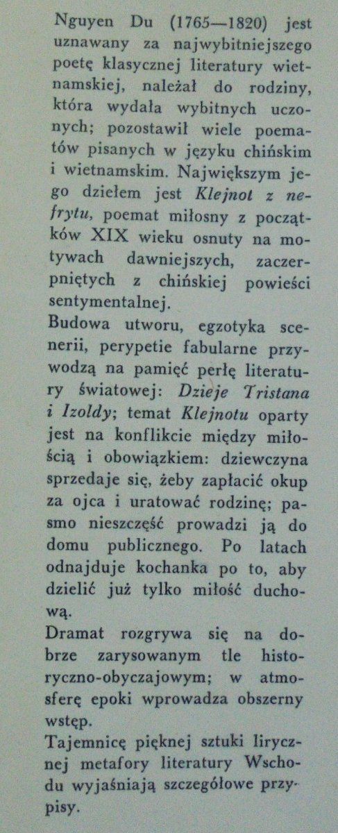 Nguyen Du • Klejnot z nefrytu