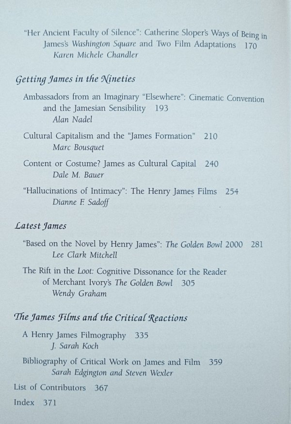 Henry James Goes to the Movies