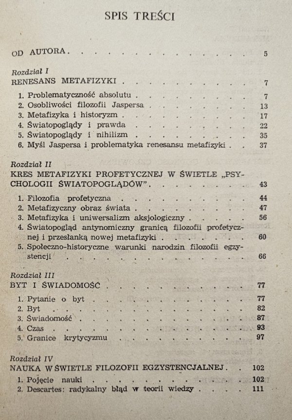 Człowiek w obliczu nieskończoności. Metafizyka i egzystencja w filozofii Karla Jaspersa