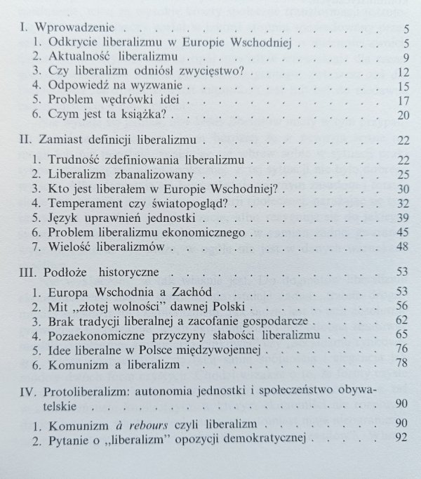 Jerzy Szacki Liberalizm po komunizmie