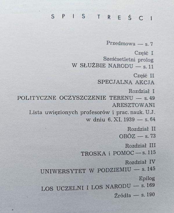 Sonderaktion Krakau. W dwudziestą piątą rocznicę 6 listopada 1939