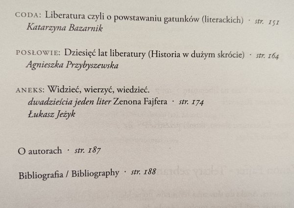 Zenon Fajfer Liberatura czyli literatura totalna