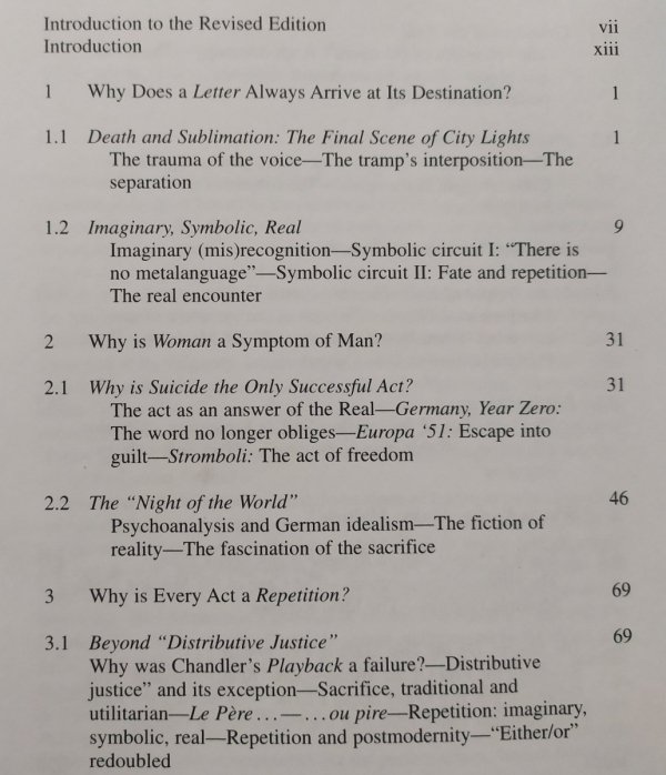 Slavoj Zizek • Enjoy Your Symptom! Jacques Lacan in Hollywood and out