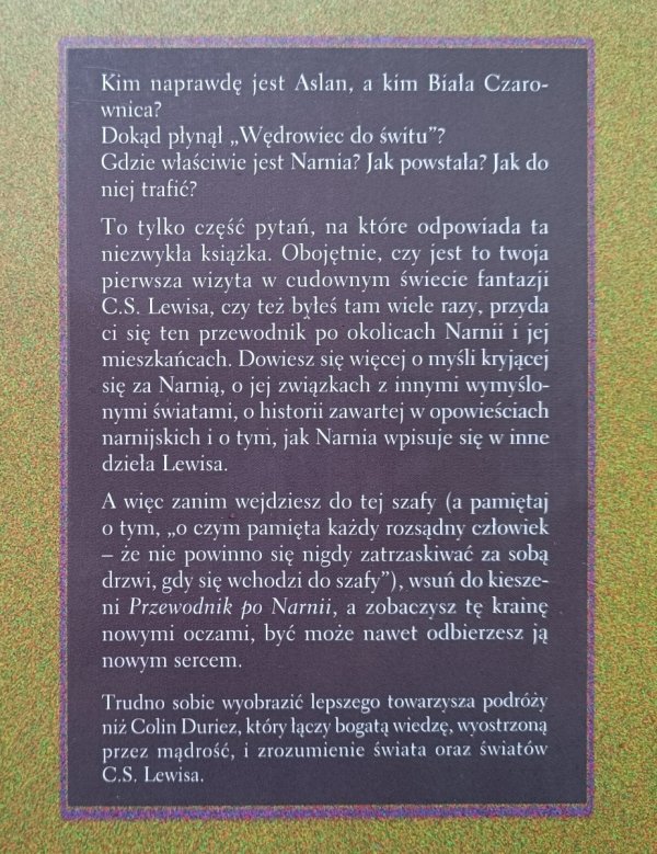 Colin Duriez Przewodnik po Narnii: fascynujący świat C.S. Lewisa od a-z