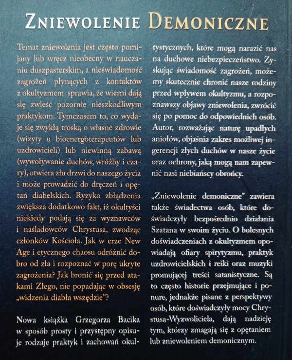 Grzegorz Bacik Zniewolenie demoniczne