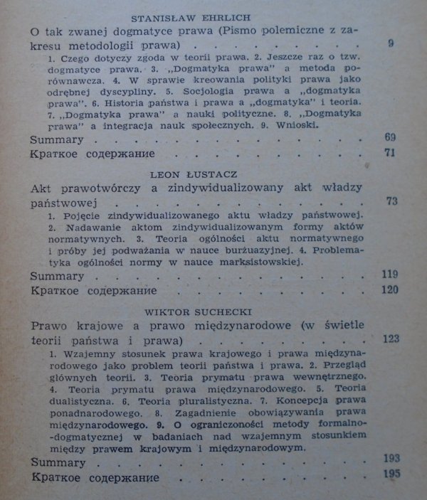 red. Stanisław Ehrlich • Studia z teorii prawa