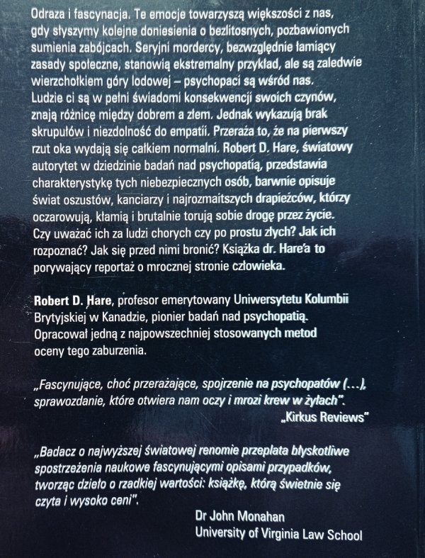 Robert Hare Psychopaci są wśród nas