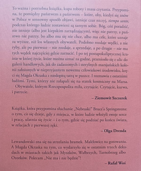 Magdalena Okraska Nie ma i nie będzie