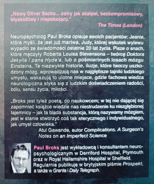 Paul Broks Niedostępny świat. Podróż w głąb umysłu