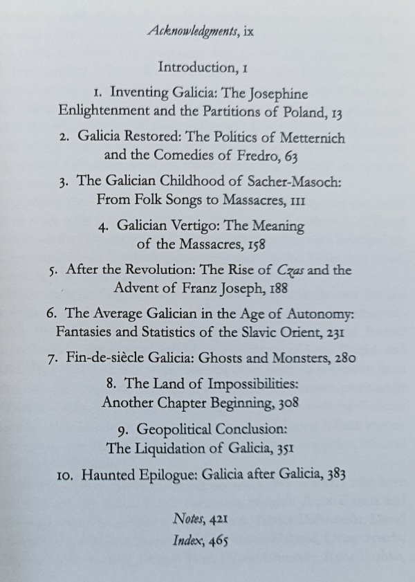 Larry Wolff The Idea of Galicia. History and Fantasy in Habsburg Political Culture