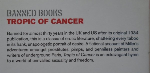 Henry Miller Tropic of Cancer