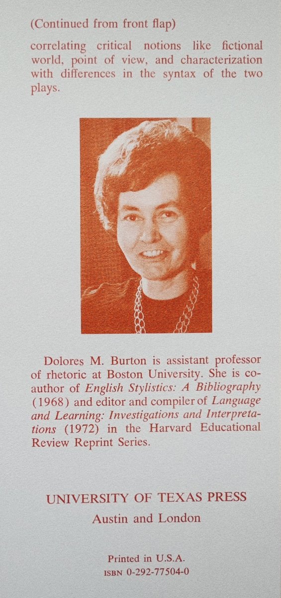 Dolores M. Burton Shakespeare's Grammatical Style
