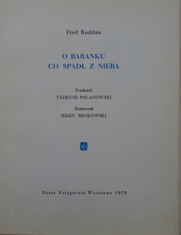Fred Rodrian • O baranku, co spadł z nieba [Jerzy Srokowski]