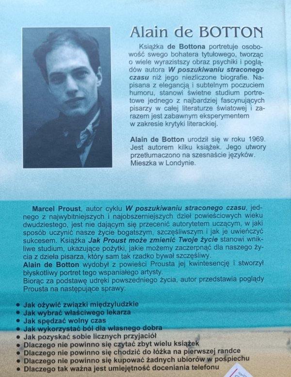 Alain de Botton Jak Proust może zmienić twoje życie