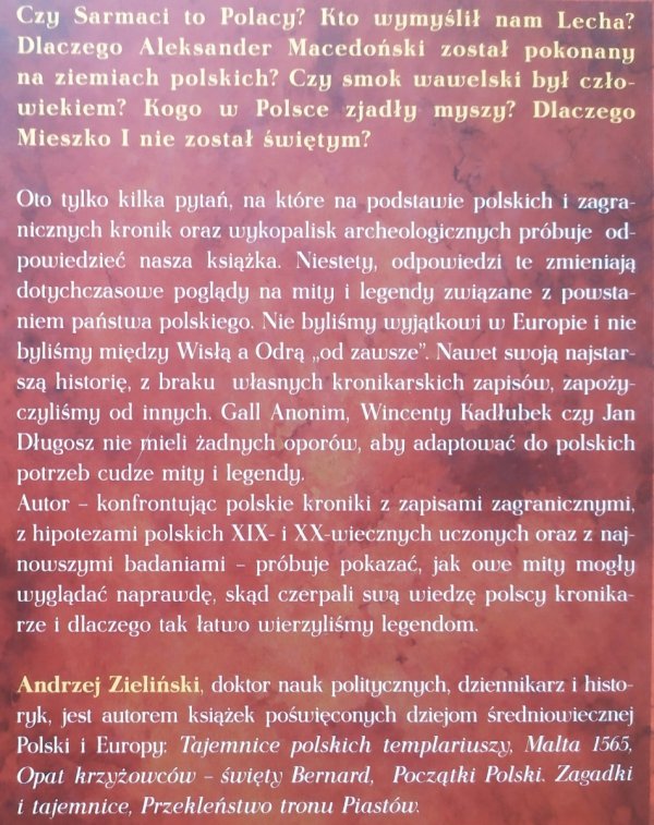 Andrzej Zieliński Polskie legendy, czyli jak to mogło być naprawdę