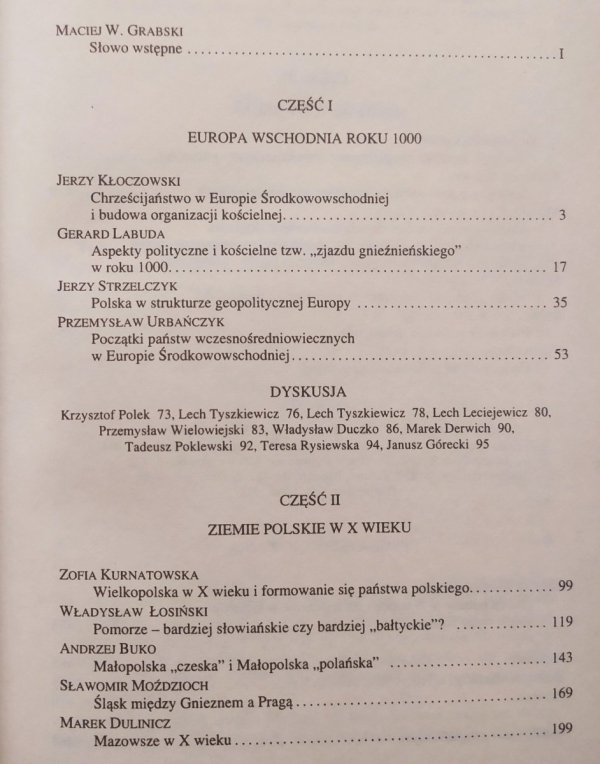 Henryk Samsonowicz Ziemie polskie w X wieku i ich znaczenie w kształtowaniu się nowej mapy Europy