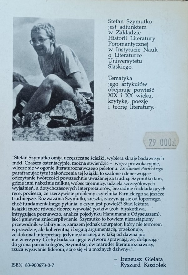 Stefan Szymutko Zrozumieć Parnickiego