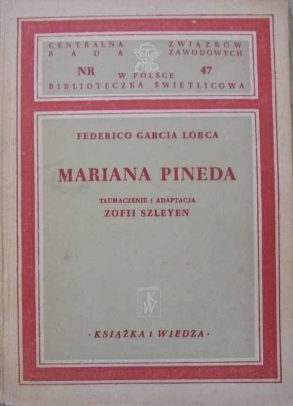 Federico Garcia Lorca Mariana Pineda