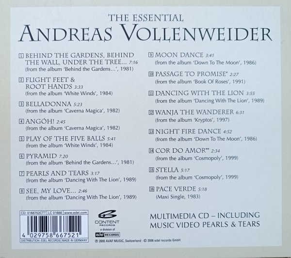 The Essential Andreas Vollenweider CD