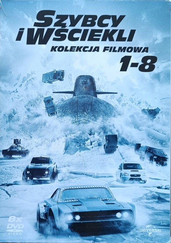 Szybcy i wściekli 1-8 Kolekcja Filmowa DVD Box