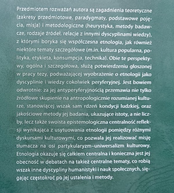 Janusz Barański Etnologia i okolice: eseje antyperyferyjne