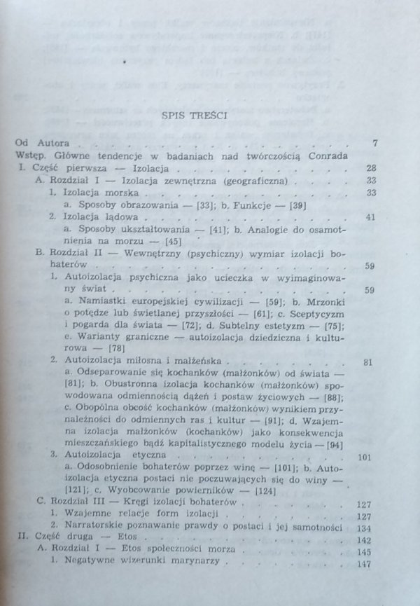 Wiesław Krajka • Izolacja i etos. Studium o twórczości Josepha Conrada