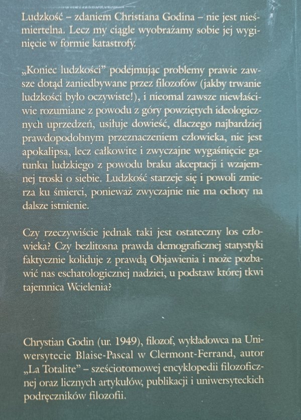 Christian Godin Koniec ludzkości