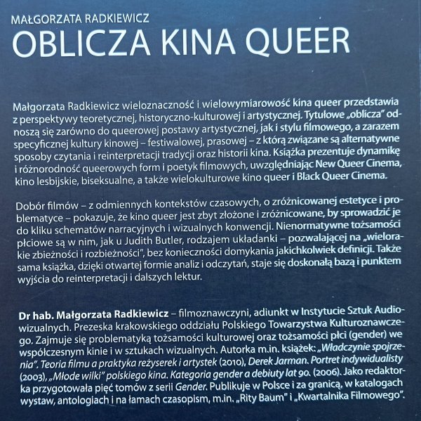 Małgorzata Radkiewicz Oblicza kina Queer