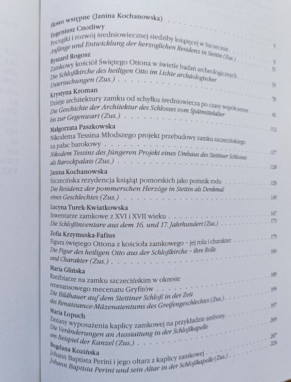 Zamek książęcy w Szczecinie. Monografia