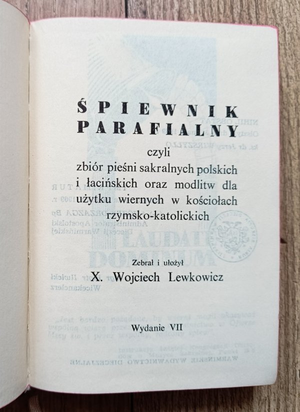 Śpiewnik parafialny czyli zbiór pieśni sakralnych polskich i łacińskich / 1970