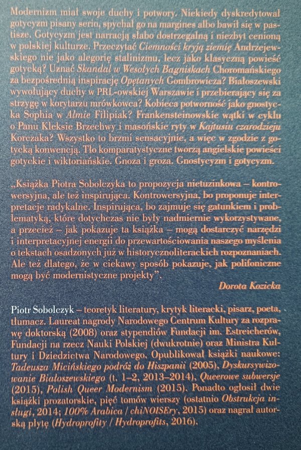 Piotr Sobolczyk Gotycyzm - modernistyczny sobowtór odmieńca