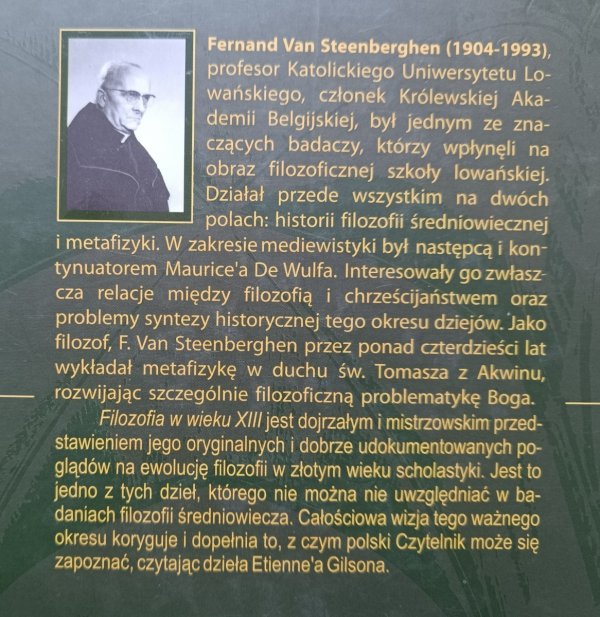 Fernard Van Steenberghen Filozofia w wieku XIII