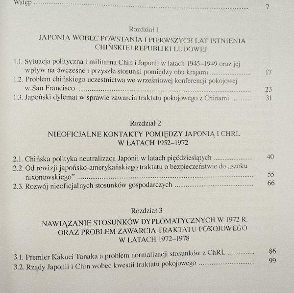 Robert Jakimowicz Stosunki japońsko-chińskie w latach 1949-2002. Aspekty polityczne i gospodarcze