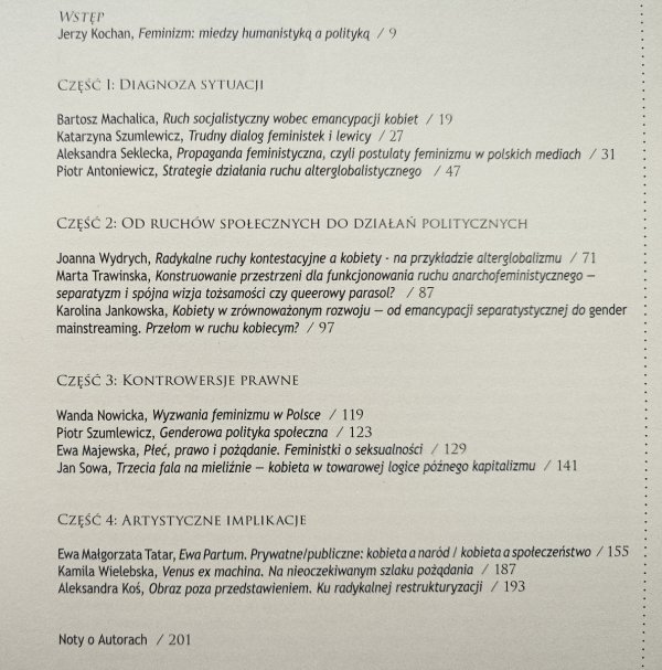 Feminizm i radykalizm wśród ruchów społecznych i perspektyw krytycznych