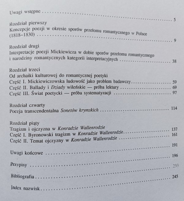 Bogusław Dopart Mickiewiczowski romantyzm przedlistopadowy