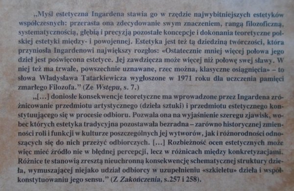 Anita Szczepańska • Estetyka Romana Ingardena