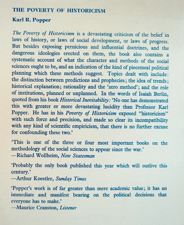 Karl R. Popper The Poverty of Historicism