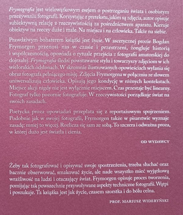 Bogdan Frymorgen Frymografia