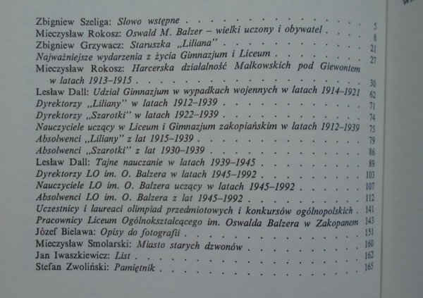 80 lat Zakopiańskiego Gimnazjum • Szkice i wspomnienia z lat 1912-1992 [Zakopane]
