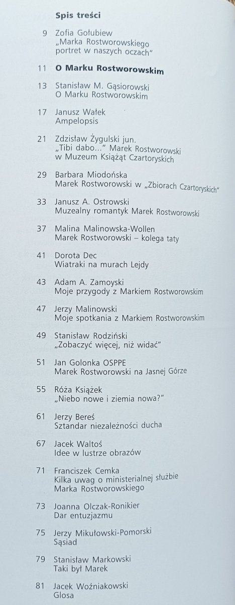 'Ad leones': Pamięci Marka Rostworowskiego w dziesiątą rocznicę śmierci